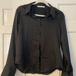 Abercrombie Black Button-Down Shirt